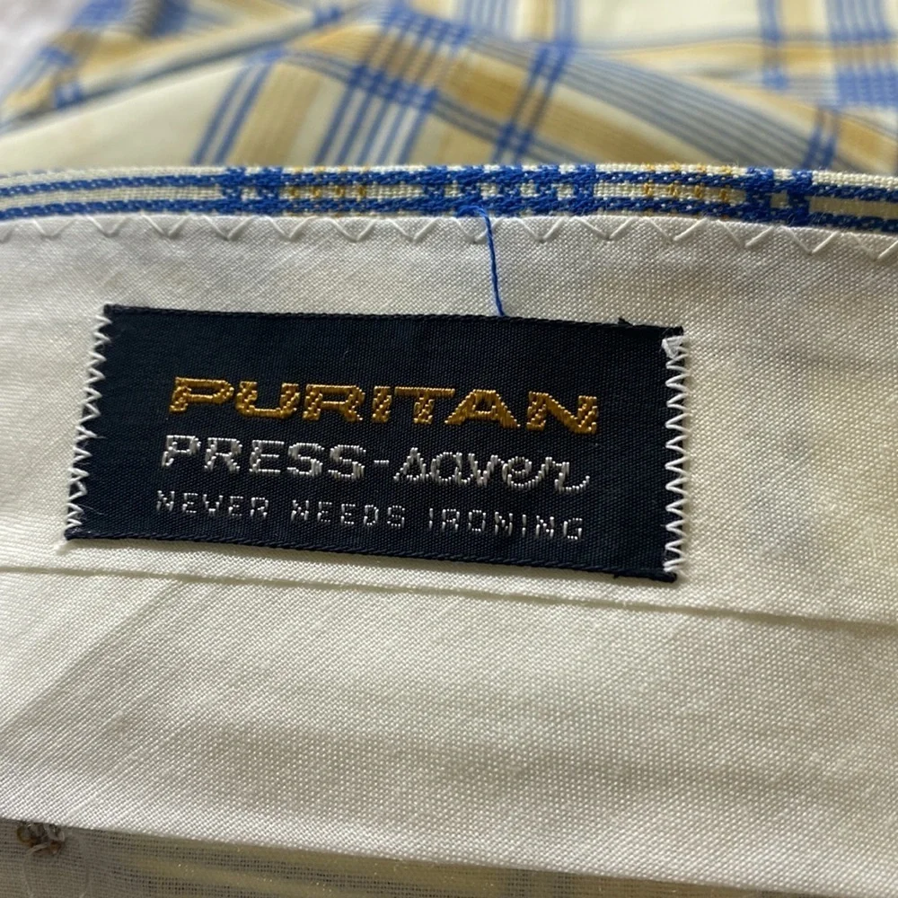 Vintage 50s Streetwear Mens Flat Front Above Knee Chino Shorts Plaid USA 38 NWT